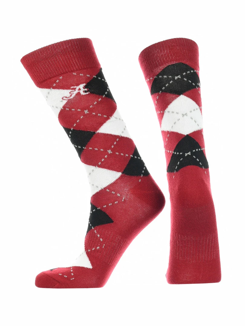 Coupon ๐งจ TCK Alabama Crimson Tide Argyle ๐ Dress ๐งฆ Socks NCAA Fanwear Crew Length ๐ฏ 2 TCK Alabama Crimson Tide Argyle Dress Socks NCAA Fanwear Crew Length