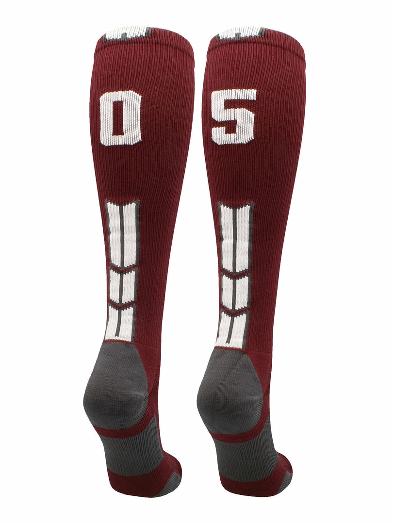 Best Sale ๐ MadSportsStuff Maroon Player ID Custom Number Over The Calf ๐งฆ Socks For ๐ฅ Softball โพ Baseball Football Boys And ๐ง Girls ๐ฅ Softball ๐งฆ Socks ๐ 73 MadSportsStuff Maroon Player ID Custom Number Over The Calf Socks For Softball Baseball Football Boys And Girls Softball Socks