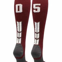 Best Sale ๐ MadSportsStuff ๐ฅ Softball ๐งฆ Socks Maroon Player ID Custom Number Over The Calf ๐งฆ Socks For ๐ฅ Softball โพ Baseball Football Boys And ๐ง Girls ๐คฉ 177 MadSportsStuff Softball Socks Maroon Player ID Custom Number Over The Calf Socks For Softball Baseball Football Boys And Girls