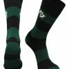 TCK All Schools Cal Poly Mustangs Socks Game Day Striped Crew Socks
