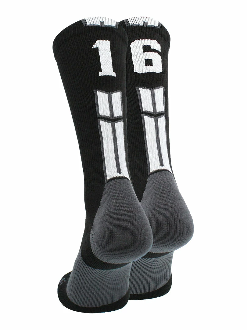 Outlet ๐งจ MadSportsStuff Black Player ID Custom Number Crew ๐งฆ Socks For ๐ Basketball Lacrosse Volleyball Boys And ๐ง Girls Volleyball ๐งฆ Socks ๐ฏ 62 MadSportsStuff Black Player ID Custom Number Crew Socks For Basketball Lacrosse Volleyball Boys And Girls Volleyball Socks