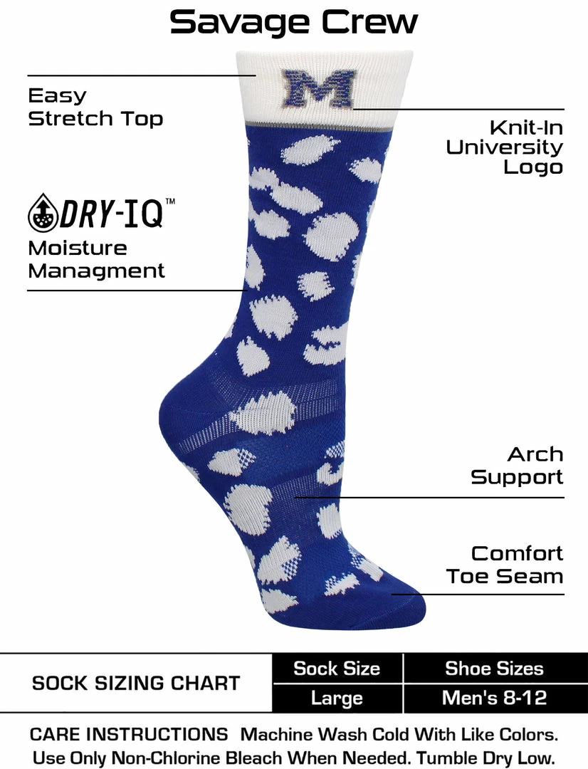 Deals ๐ TCK All Schools Memphis Tigers ๐งฆ Socks ๐ฉ Womens Savage Crew ๐งฆ Socks ๐ 3 TCK All Schools Memphis Tigers Socks Womens Savage Crew Socks