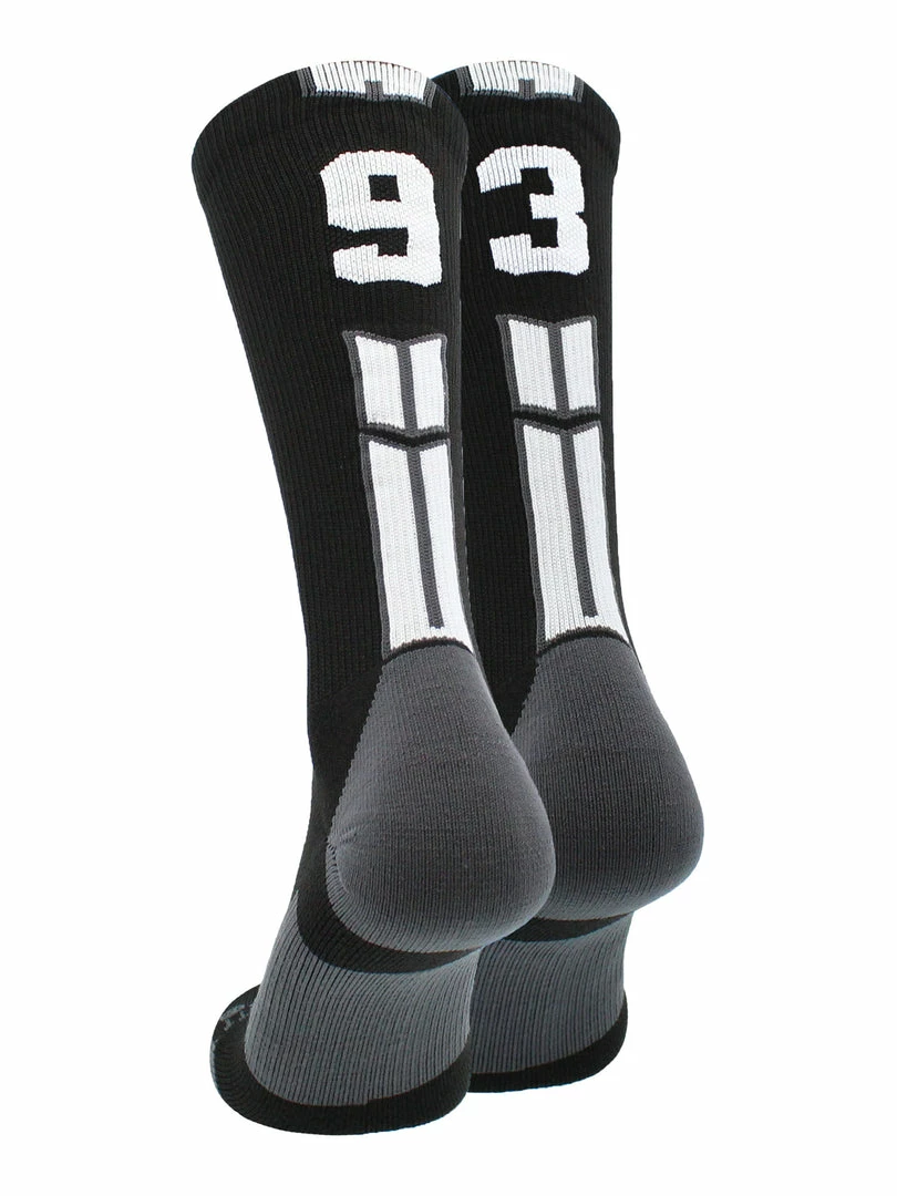 Outlet ๐งจ MadSportsStuff Black Player ID Custom Number Crew ๐งฆ Socks For ๐ Basketball Lacrosse Volleyball Boys And ๐ง Girls Volleyball ๐งฆ Socks ๐ฏ 36 MadSportsStuff Black Player ID Custom Number Crew Socks For Basketball Lacrosse Volleyball Boys And Girls Volleyball Socks