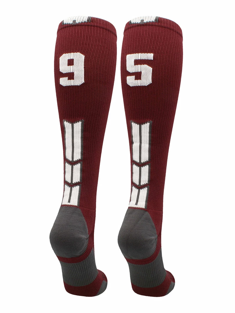Best Sale ๐ MadSportsStuff Maroon Player ID Custom Number Over The Calf ๐งฆ Socks For ๐ฅ Softball โพ Baseball Football Boys And ๐ง Girls ๐ฅ Softball ๐งฆ Socks ๐ 34 MadSportsStuff Maroon Player ID Custom Number Over The Calf Socks For Softball Baseball Football Boys And Girls Softball Socks