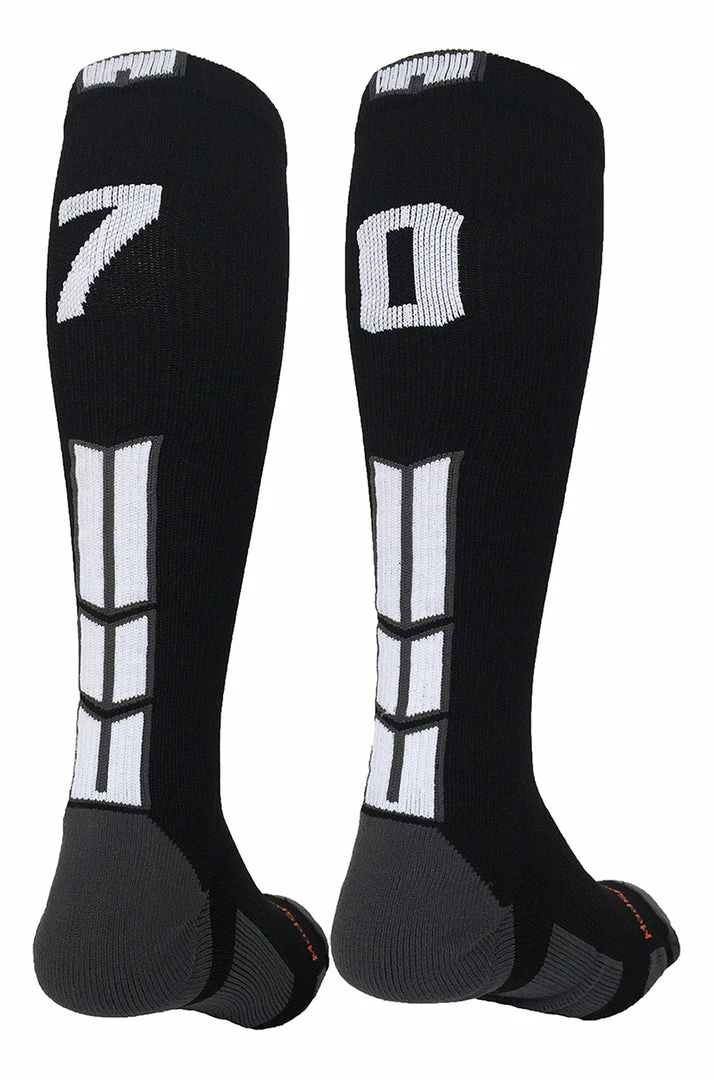 Outlet โ MadSportsStuff ๐ฅ Softball ๐งฆ Socks Black Player ID Custom Number Over The Calf ๐งฆ Socks For ๐ฅ Softball โพ Baseball Football Boys And ๐ง Girls ๐ 10 MadSportsStuff Softball Socks Black Player ID Custom Number Over The Calf Socks For Softball Baseball Football Boys And Girls