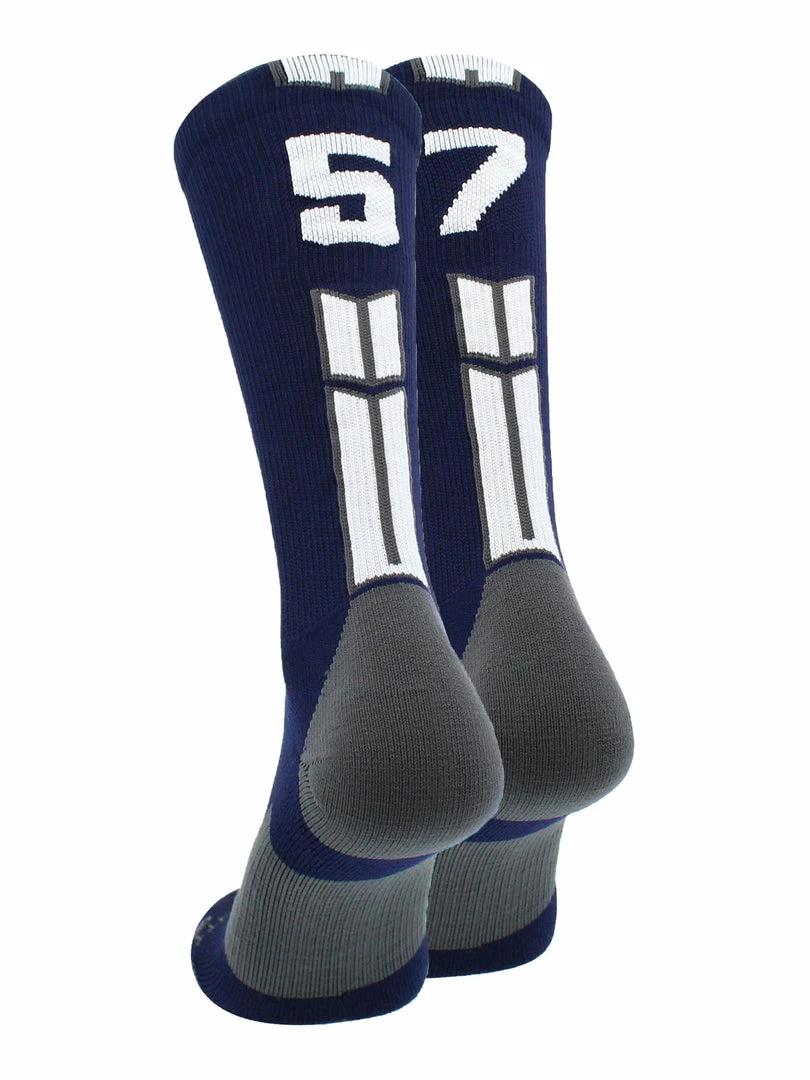 Deals ๐ MadSportsStuff Volleyball ๐งฆ Socks Navy Player ID Custom Number Crew ๐งฆ Socks For ๐ Basketball Lacrosse Volleyball Boys And ๐ง Girls ๐ 22 MadSportsStuff Volleyball Socks Navy Player ID Custom Number Crew Socks For Basketball Lacrosse Volleyball Boys And Girls