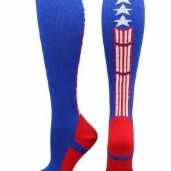 MadSportsStuff Patriot USA Flag Stars And Stripes Over The Calf Socks