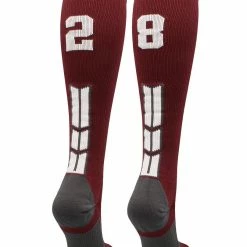 Best Sale ๐ MadSportsStuff Maroon Player ID Custom Number Over The Calf ๐งฆ Socks For ๐ฅ Softball โพ Baseball Football Boys And ๐ง Girls ๐ฅ Softball ๐งฆ Socks ๐ 205 MadSportsStuff Maroon Player ID Custom Number Over The Calf Socks For Softball Baseball Football Boys And Girls Softball Socks