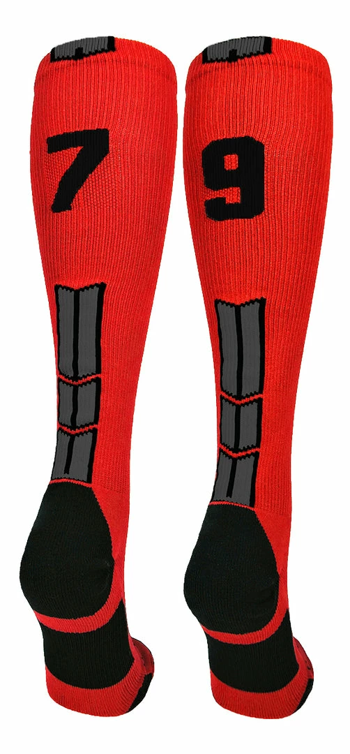 Wholesale π₯° MadSportsStuff βΎ Baseball 𧦠Socks Red And Black Player ID Custom Number Over The Calf 𧦠Socks For π₯ Softball βΎ Baseball Football Boys And π§ Girls π 51 MadSportsStuff Baseball Socks Red And Black Player ID Custom Number Over The Calf Socks For Softball Baseball Football Boys And Girls