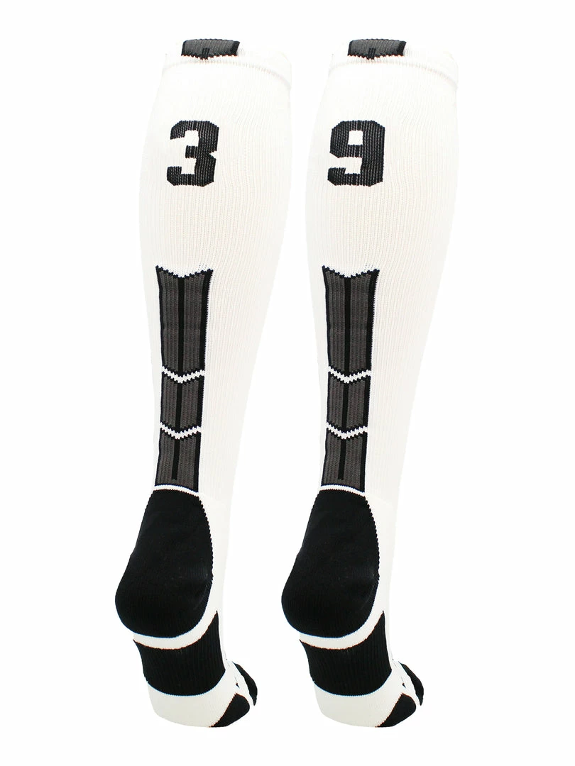 Best Sale โจ MadSportsStuff ๐ฅ Softball ๐งฆ Socks White Player ID Custom Number Over The Calf ๐งฆ Socks For ๐ฅ Softball โพ Baseball Football Boys And ๐ง Girls ๐งจ 90 MadSportsStuff Softball Socks White Player ID Custom Number Over The Calf Socks For Softball Baseball Football Boys And Girls