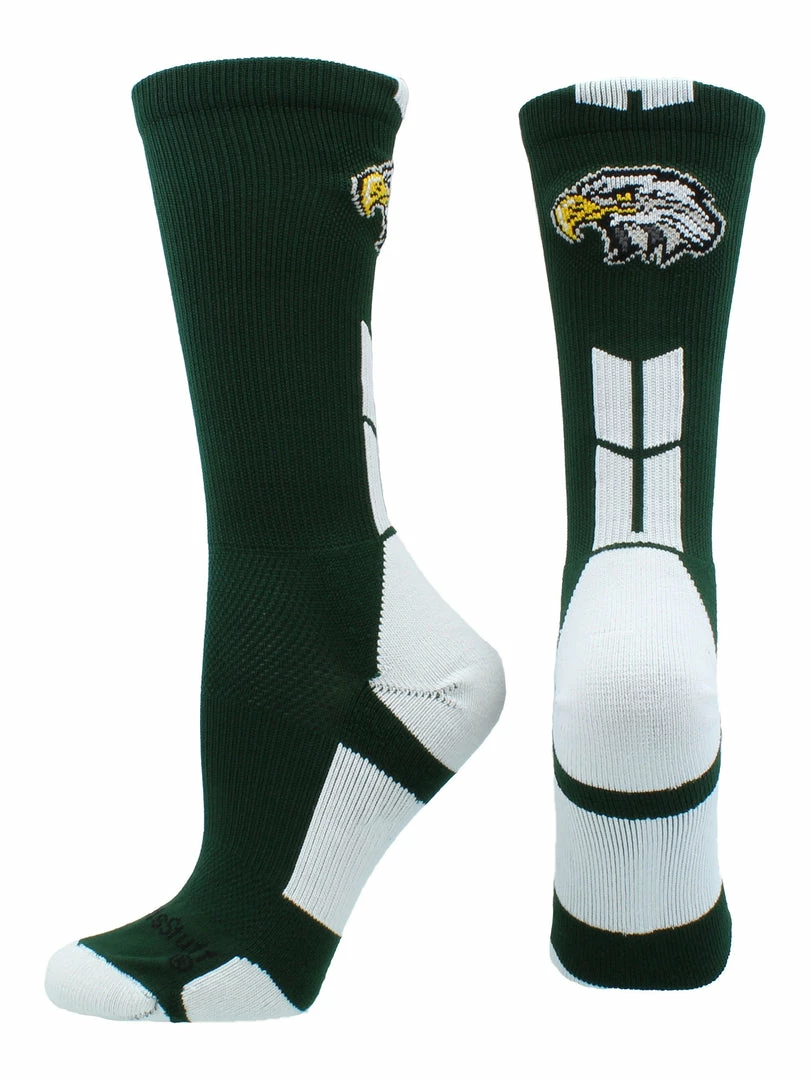 Best Pirce 🤩 MadSportsStuff Eagles Logo Athletic Crew 🧦 Socks (multiple Colors) ❤️ 6 MadSportsStuff Eagles Logo Athletic Crew Socks (multiple Colors)