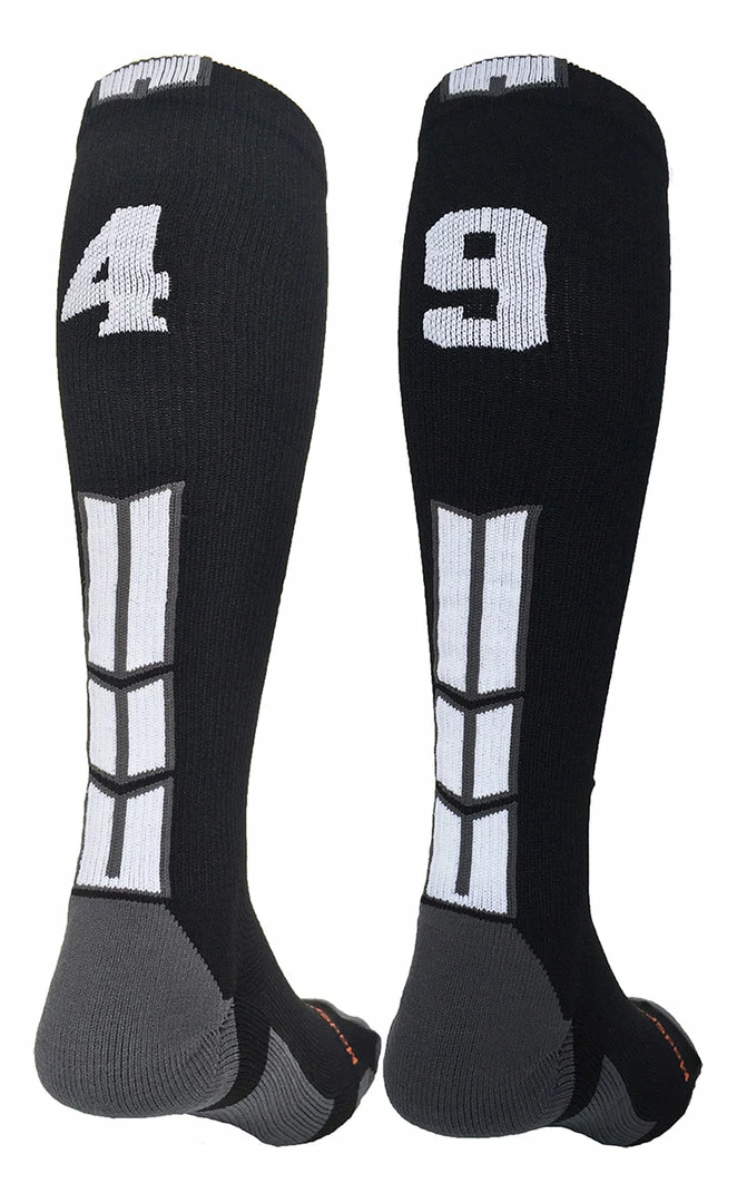 Outlet โ MadSportsStuff ๐ฅ Softball ๐งฆ Socks Black Player ID Custom Number Over The Calf ๐งฆ Socks For ๐ฅ Softball โพ Baseball Football Boys And ๐ง Girls ๐ 56 MadSportsStuff Softball Socks Black Player ID Custom Number Over The Calf Socks For Softball Baseball Football Boys And Girls