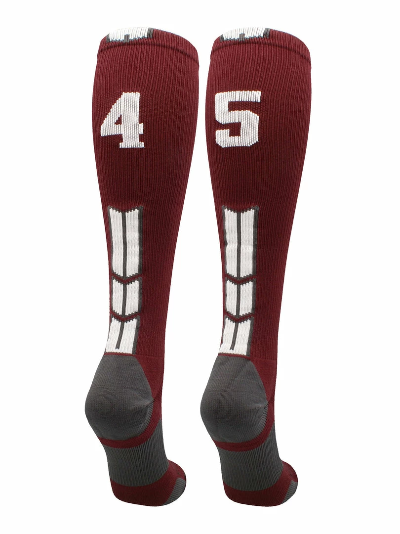 Best Sale ๐ MadSportsStuff Maroon Player ID Custom Number Over The Calf ๐งฆ Socks For ๐ฅ Softball โพ Baseball Football Boys And ๐ง Girls ๐ฅ Softball ๐งฆ Socks ๐ 84 MadSportsStuff Maroon Player ID Custom Number Over The Calf Socks For Softball Baseball Football Boys And Girls Softball Socks