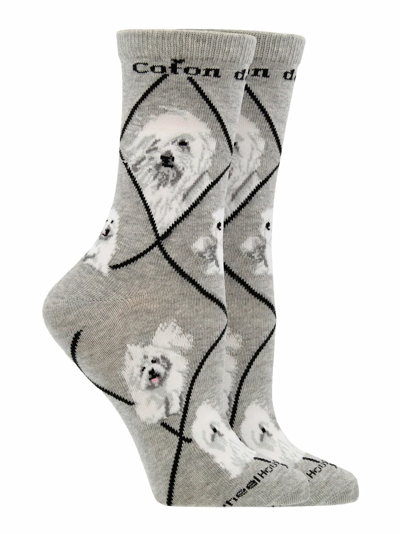 Best Sale ๐ฏ WHD Coton De Tulear ๐งฆ Socks For ๐ฉ Women Gift For ๐ถ Dog Lovers Crazy ๐งฆ Socks - Crew ๐ 4 WHD Coton De Tulear Socks For Women Gift For Dog Lovers Crazy Socks - Crew