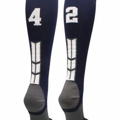 Best Sale ๐คฉ MadSportsStuff Navy Player ID Custom Number Over The Calf ๐งฆ Socks For ๐ฅ Softball โพ Baseball Football Boys And ๐ง Girls โจ 197 MadSportsStuff Navy Player ID Custom Number Over The Calf Socks For Softball Baseball Football Boys And Girls