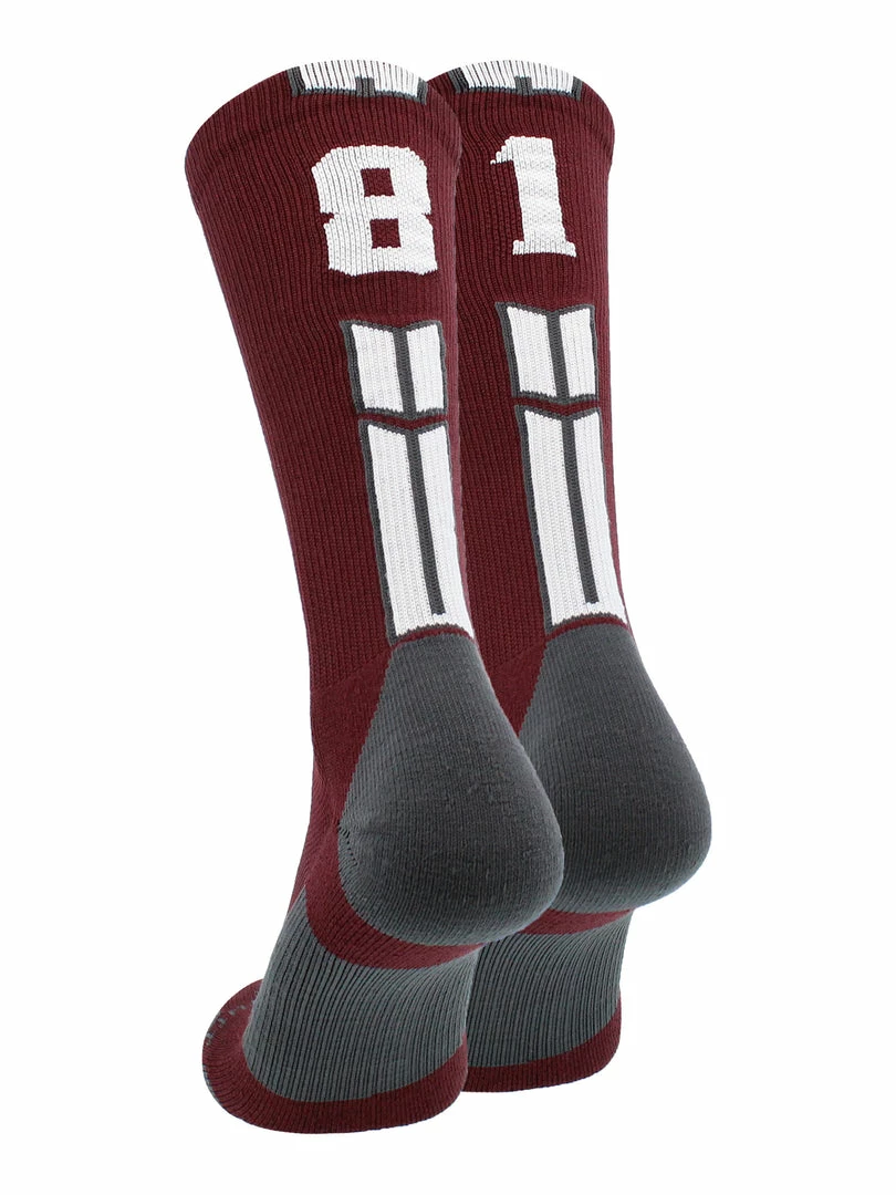 Cheap ๐ MadSportsStuff Maroon Player ID Custom Number Crew ๐งฆ Socks For ๐ Basketball Lacrosse Volleyball Boys And ๐ง Girls Volleyball ๐งฆ Socks ๐ฅ 48 MadSportsStuff Maroon Player ID Custom Number Crew Socks For Basketball Lacrosse Volleyball Boys And Girls Volleyball Socks