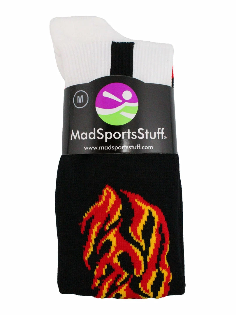 Best Pirce ✨ MadSportsStuff Flame ⚾ Baseball Stirrup 🧦 Socks ⚾ Baseball 🧦 Socks ⭐ 2 MadSportsStuff Flame Baseball Stirrup Socks Baseball Socks