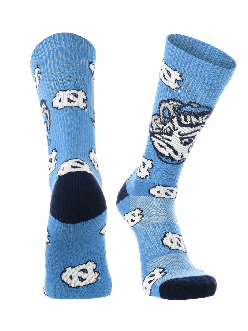 New ⭐ TCK North Carolina Tar 👠 Heels 🧦 Socks Crew Length Sock Mayhem ❤️ 4 TCK North Carolina Tar Heels Socks Crew Length Sock Mayhem