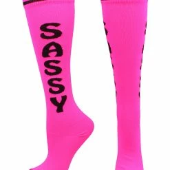 MadSportsStuff Personality Word Socks Over The Calf Length