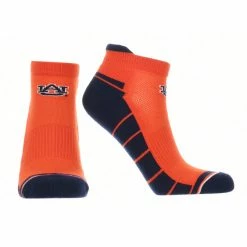TCK Auburn Tigers Low Cut Ankle Socks With Tab