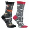 WHD Cow Socks For Women - Cow Lovers Gift - 2-Pack