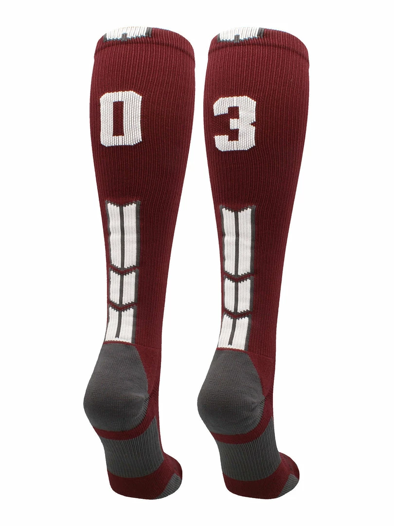 Best Sale ๐ MadSportsStuff Maroon Player ID Custom Number Over The Calf ๐งฆ Socks For ๐ฅ Softball โพ Baseball Football Boys And ๐ง Girls ๐ฅ Softball ๐งฆ Socks ๐ 75 MadSportsStuff Maroon Player ID Custom Number Over The Calf Socks For Softball Baseball Football Boys And Girls Softball Socks
