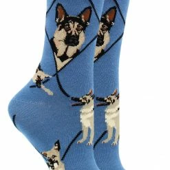 WHD Crazy Socks - Crew German Shepherd Socks For Women Gift For Dog Lovers