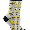 WHD Crazy Socks - Crew Goldfinch Socks For Women Gift For Bird Lovers