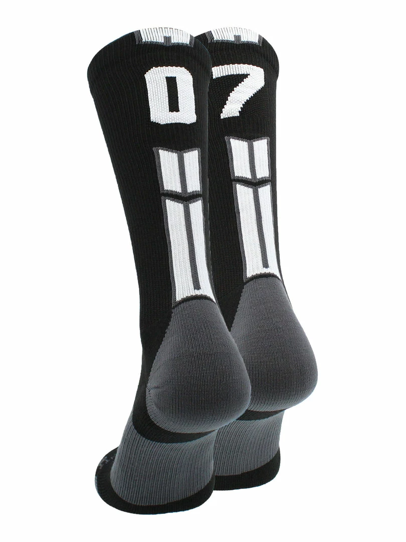 Outlet ๐งจ MadSportsStuff Black Player ID Custom Number Crew ๐งฆ Socks For ๐ Basketball Lacrosse Volleyball Boys And ๐ง Girls Volleyball ๐งฆ Socks ๐ฏ 71 MadSportsStuff Black Player ID Custom Number Crew Socks For Basketball Lacrosse Volleyball Boys And Girls Volleyball Socks
