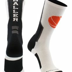Flash Sale ๐คฉ MadSportsStuff Baller ๐ Basketball ๐งฆ Socks With ๐ Basketball Logo Crew Length ๐งจ 27 MadSportsStuff Baller Basketball Socks With Basketball Logo Crew Length