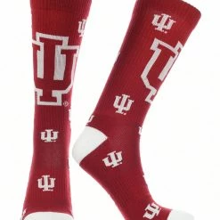 TCK Indiana Hoosiers Socks Crew Length Sock Mayhem All Schools