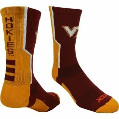 New ๐ TCK All Schools Virginia Tech Hokies ๐งฆ Socks Perimeter Crew ๐ฅ 5 TCK All Schools Virginia Tech Hokies Socks Perimeter Crew