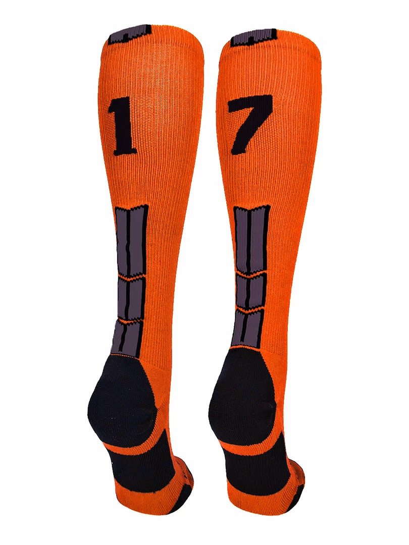 Deals โญ MadSportsStuff ๐ฅ Softball ๐งฆ Socks Orange And Black Player ID Custom Number Over The Calf ๐งฆ Socks For ๐ฅ Softball โพ Baseball Football Boys And ๐ง Girls ๐ 62 MadSportsStuff Softball Socks Orange And Black Player ID Custom Number Over The Calf Socks For Softball Baseball Football Boys And Girls