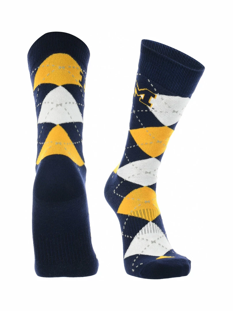 Coupon ๐ TCK All Schools Michigan Wolverines Argyle ๐ Dress ๐งฆ Socks NCAA Fanwear Crew Length ๐ 1 TCK All Schools Michigan Wolverines Argyle Dress Socks NCAA Fanwear Crew Length