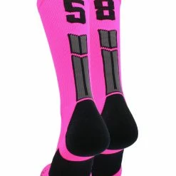 Cheap ๐ MadSportsStuff Neon Pink And Black Player ID Custom Number Crew ๐งฆ Socks For ๐ Basketball Lacrosse Volleyball Boys And ๐ง Girls Lacrosse ๐งฆ Socks ๐ 125 MadSportsStuff Neon Pink And Black Player ID Custom Number Crew Socks For Basketball Lacrosse Volleyball Boys And Girls Lacrosse Socks
