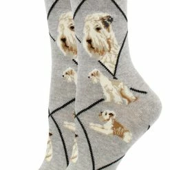 WHD Crazy Socks - Crew Wheaten Terrier Socks For Women Gift For Dog Lovers
