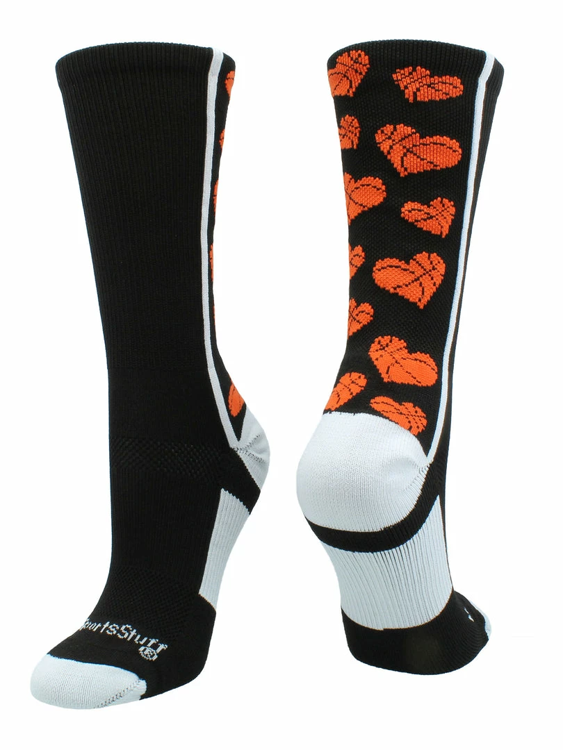 Best Pirce ๐ฅฐ MadSportsStuff Crazy Love ๐ Basketball Hearts Crew ๐งฆ Socks ๐ Basketball ๐งฆ Socks โญ 10 MadSportsStuff Crazy Love Basketball Hearts Crew Socks Basketball Socks