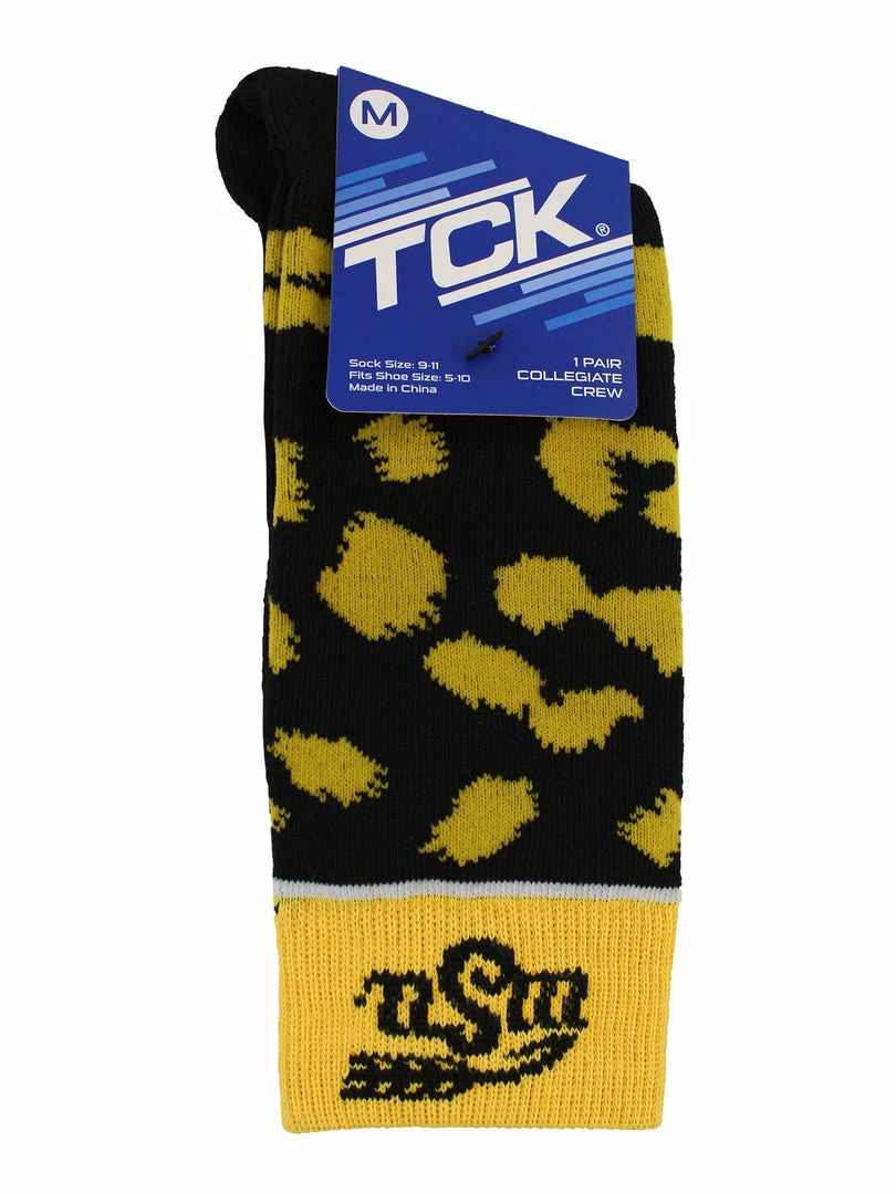 Best deal ๐ TCK Wichita State Shockers ๐งฆ Socks ๐ฉ Womens Savage Crew ๐งฆ Socks All Schools โค๏ธ 4 TCK Wichita State Shockers Socks Womens Savage Crew Socks All Schools