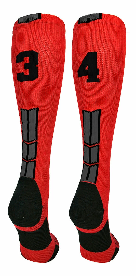 Wholesale π₯° MadSportsStuff βΎ Baseball 𧦠Socks Red And Black Player ID Custom Number Over The Calf 𧦠Socks For π₯ Softball βΎ Baseball Football Boys And π§ Girls π 96 MadSportsStuff Baseball Socks Red And Black Player ID Custom Number Over The Calf Socks For Softball Baseball Football Boys And Girls