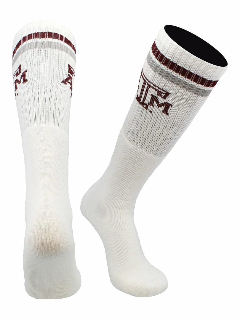 Cheap โญ TCK All Schools Texas A&M Aggies ๐งฆ Socks Throwback Tube ๐ 6 TCK All Schools Texas A&M Aggies Socks Throwback Tube