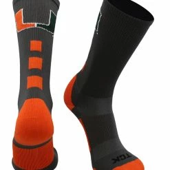 TCK Miami Hurricanes Socks Baseline Crew All Schools