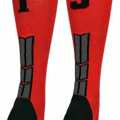 Wholesale π₯° MadSportsStuff βΎ Baseball 𧦠Socks Red And Black Player ID Custom Number Over The Calf 𧦠Socks For π₯ Softball βΎ Baseball Football Boys And π§ Girls π 171 MadSportsStuff Baseball Socks Red And Black Player ID Custom Number Over The Calf Socks For Softball Baseball Football Boys And Girls
