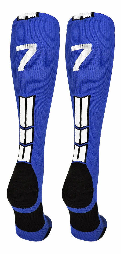 Best Sale ๐ MadSportsStuff โพ Baseball ๐งฆ Socks Royal Player ID Custom Number Over The Calf ๐งฆ Socks For ๐ฅ Softball โพ Baseball Football Boys And ๐ง Girls ๐ 53 MadSportsStuff Baseball Socks Royal Player ID Custom Number Over The Calf Socks For Softball Baseball Football Boys And Girls