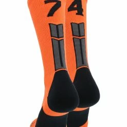 Flash Sale β MadSportsStuff Orange And Black Player ID Custom Number Crew 𧦠Socks For π Basketball Lacrosse Volleyball Boys And π§ Girls β 134 MadSportsStuff Orange And Black Player ID Custom Number Crew Socks For Basketball Lacrosse Volleyball Boys And Girls