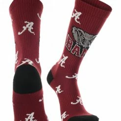 TCK All Schools Alabama Crimson Tide Socks Crew Length Sock Mayhem