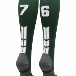 Best Pirce ๐ MadSportsStuff Dark Green Player ID Custom Number Over The Calf ๐งฆ Socks For ๐ฅ Softball โพ Baseball Football Boys And ๐ง Girls ๐ฅ Softball ๐งฆ Socks ๐คฉ 137 MadSportsStuff Dark Green Player ID Custom Number Over The Calf Socks For Softball Baseball Football Boys And Girls Softball Socks