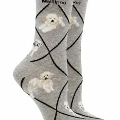 Best Pirce ๐ WHD Maltipoo ๐งฆ Socks For ๐ฉ Women Gift For ๐ Dog Lovers Crazy ๐งฆ Socks - Crew ๐ 7 WHD Maltipoo Socks For Women Gift For Dog Lovers Crazy Socks - Crew