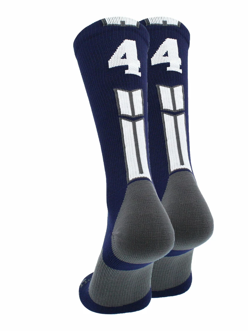 Coupon ๐งจ MadSportsStuff Volleyball ๐งฆ Socks Navy Player ID Custom Number Crew ๐งฆ Socks For ๐ Basketball Lacrosse Volleyball Boys And ๐ง Girls โ๏ธ 85 MadSportsStuff Volleyball Socks Navy Player ID Custom Number Crew Socks For Basketball Lacrosse Volleyball Boys And Girls