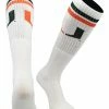 TCK Miami Hurricanes Socks Throwback Tube Socks