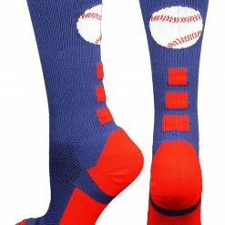 MadSportsStuff Baseball Socks Baseball Logo Athletic Crew Socks (multiple Colors)